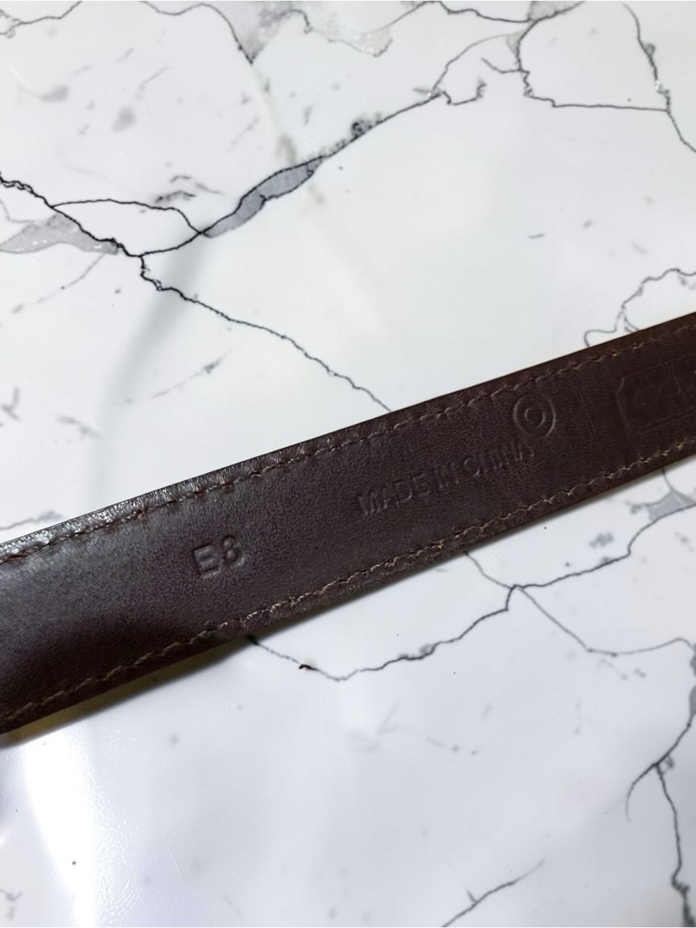 Coach Signature Brown Monogram Leather Belt size large - Picture 3 of 4